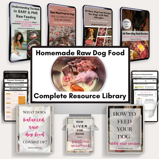 Resources that teach how to make balanced homemade raw dog food