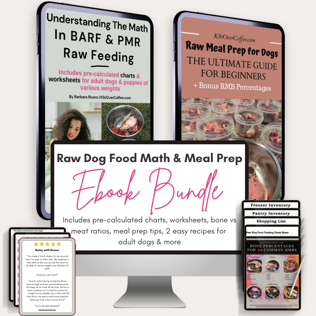 Learn How Much Raw Dog Food to Feed Your Pup(py) & Start Raw Meal Prepping with 2 Easy Raw Dog Food Recipes