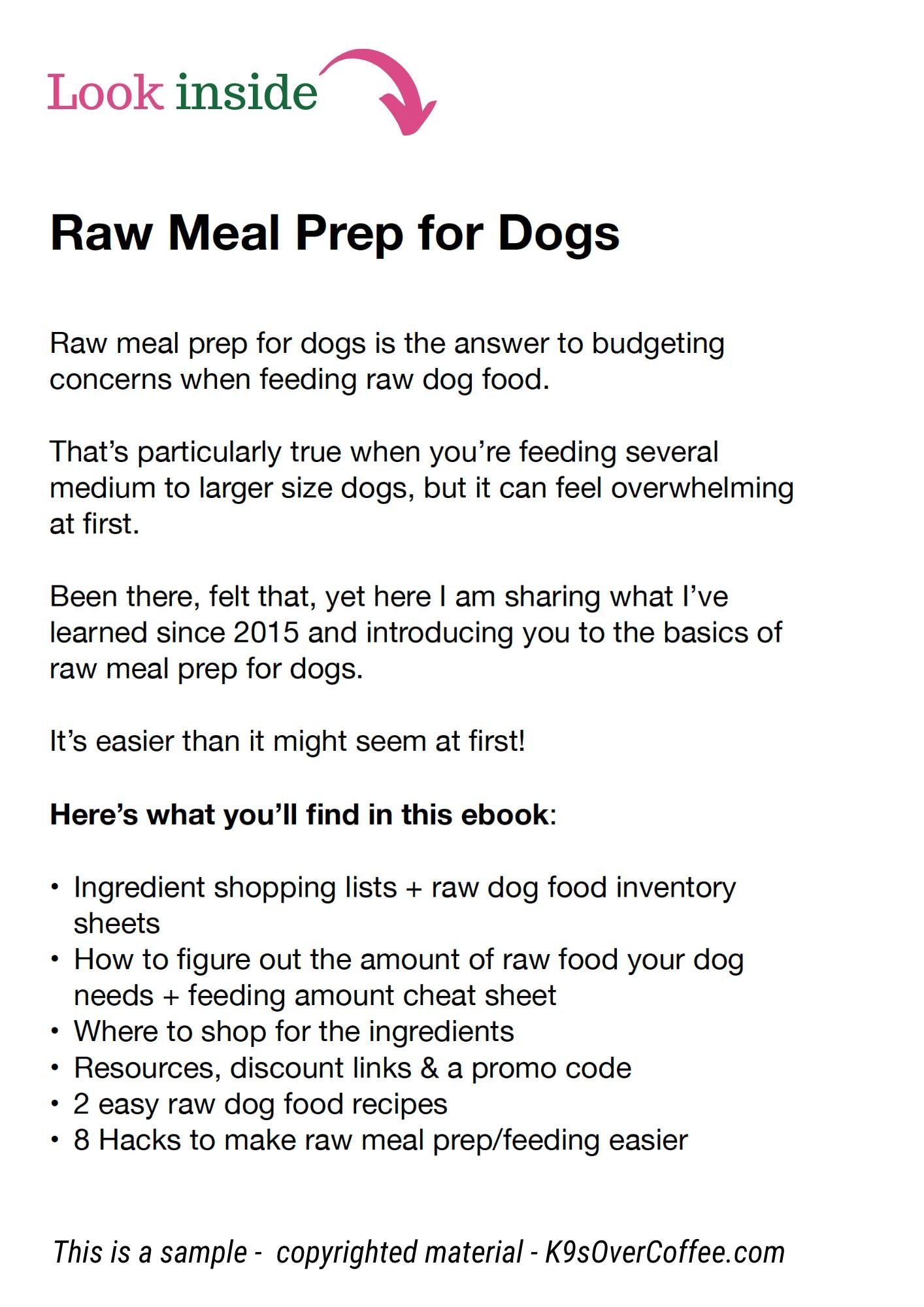 Learn How to Make Affordable Bulk Raw Dog Food, No Pet Nutritionist Needed! Includes 2 Easy Raw Dog Food Recipes
