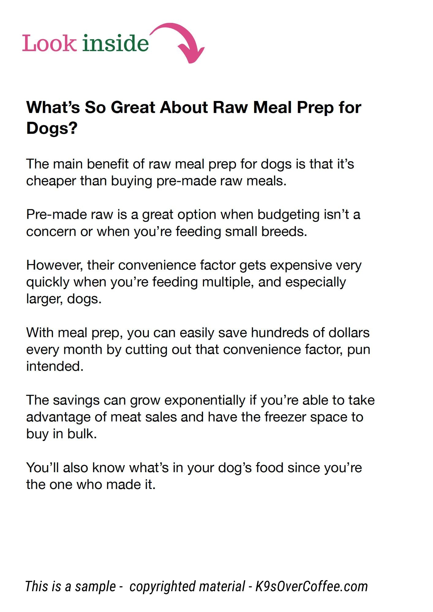 Raw Dog Food Meal Prep: Making DIY Bulk Raw Dog Food (includes 2 recipes)